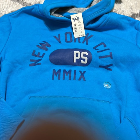 P.S. by Aeropostale Blue Boys Hoodie Size 8 Retails: $36.50 Make an offer… - Picture 3 of 4